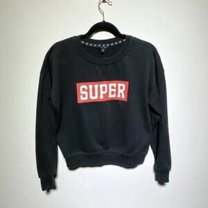 IRIS WOMENS SUPER FRONT DETAIL BLACK‎ SWEATSHIRTS
